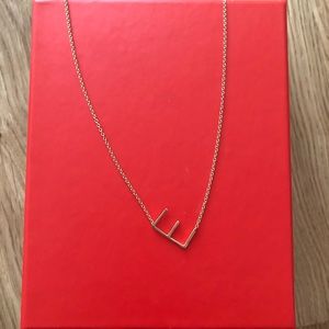 Gold “E” Necklace